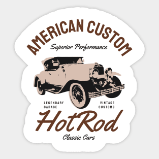 American Custom Hot Rod Sticker